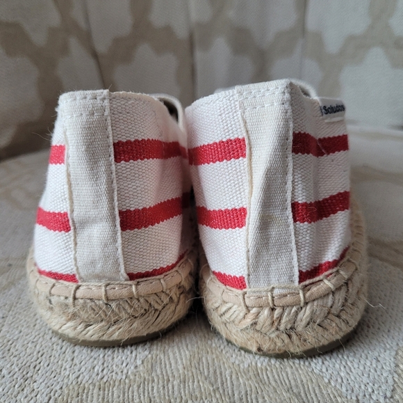 SOLUDOS ESPADRILLES SHOES SANDALS "DALI" RED WHITE STRIPE ANTHROPOLGIE 8.5 - Picture 7 of 14
